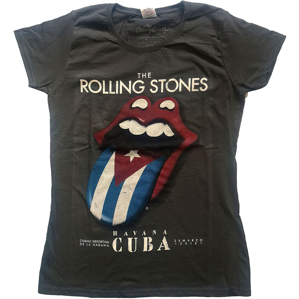 The Rolling Stones tričko Havana Cuba Šedá XL