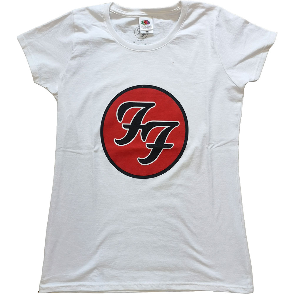Foo Fighters tričko FF Logo Biela XXL