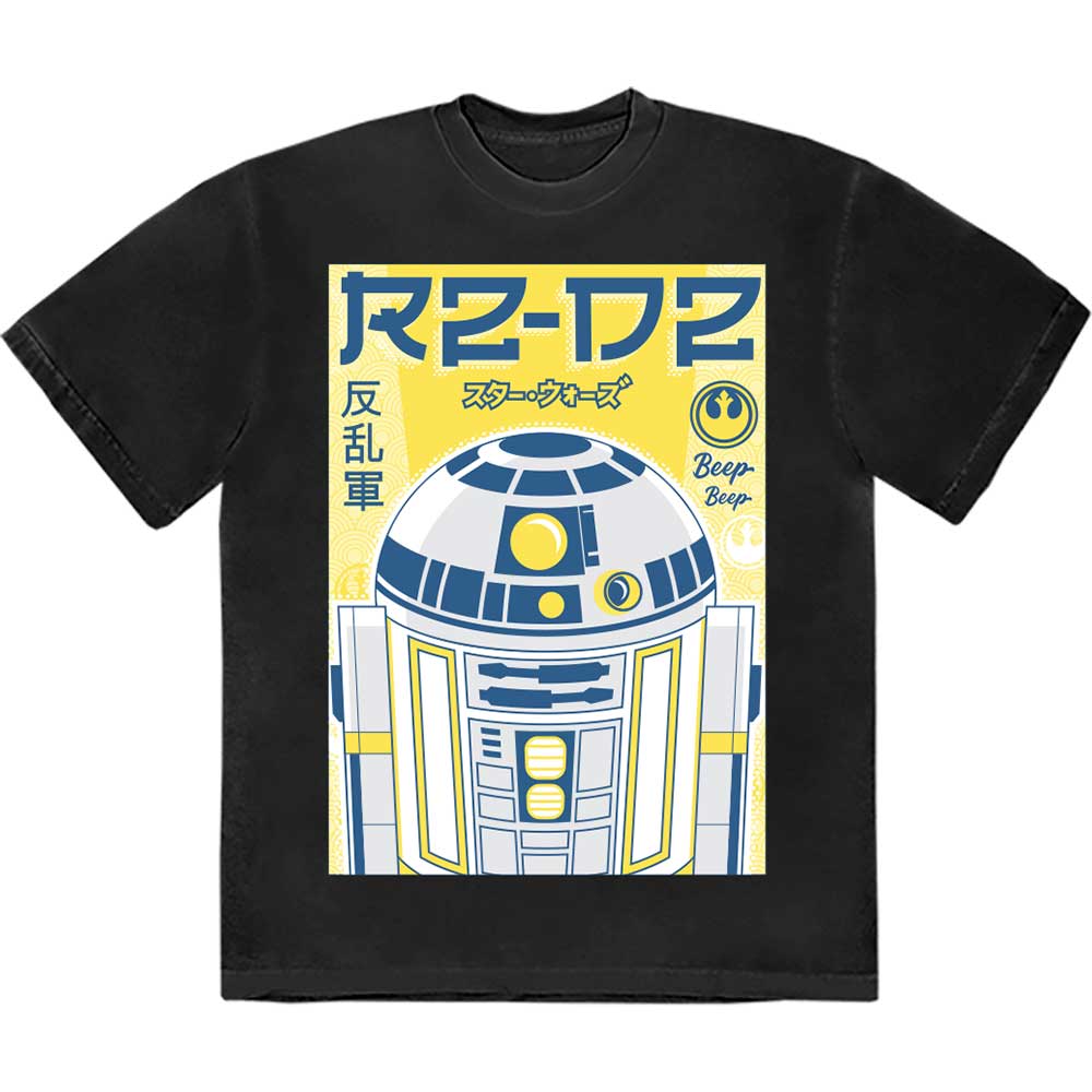 Star Wars tričko R2-D2 Japanese Čierna L