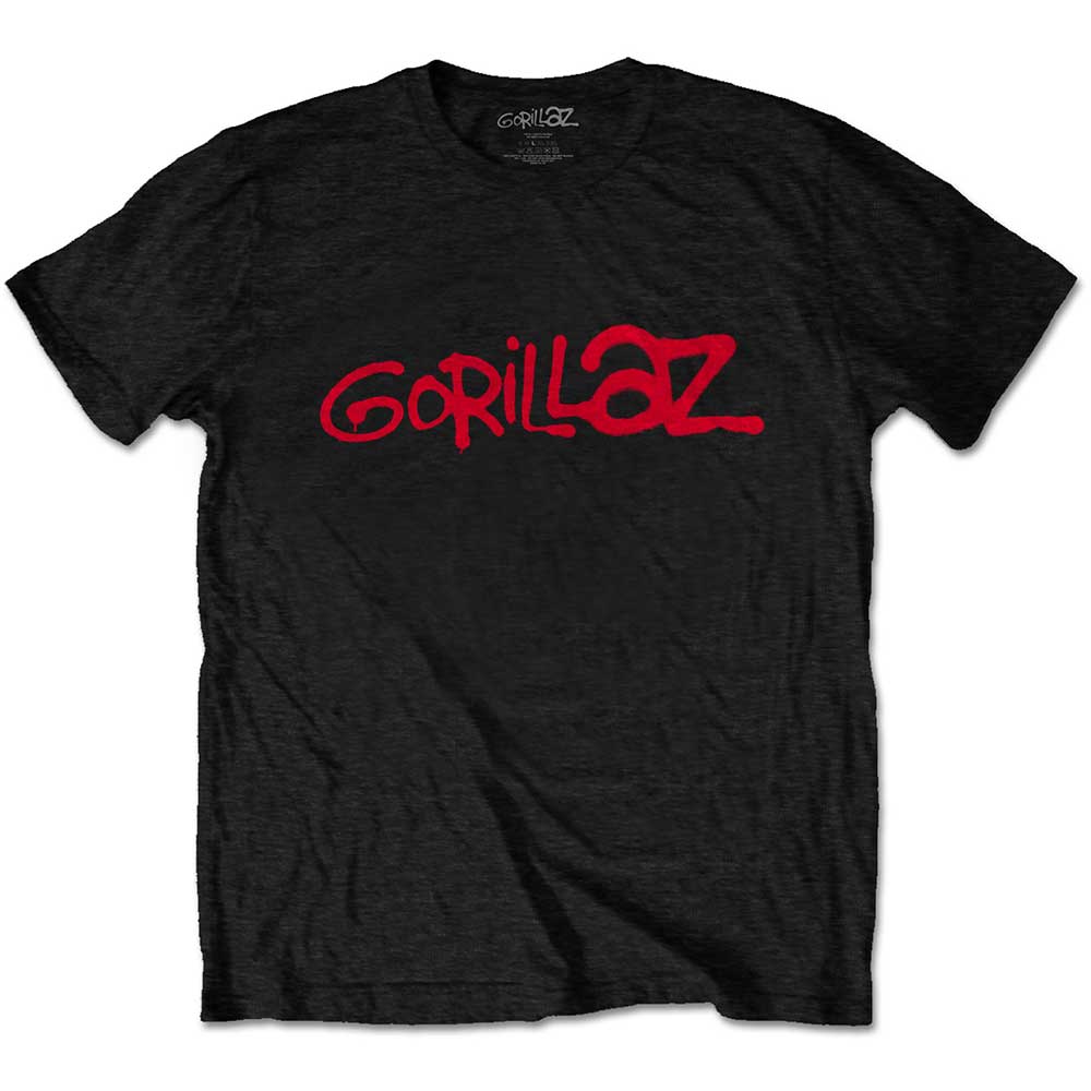 Gorillaz tričko Logo Čierna XL