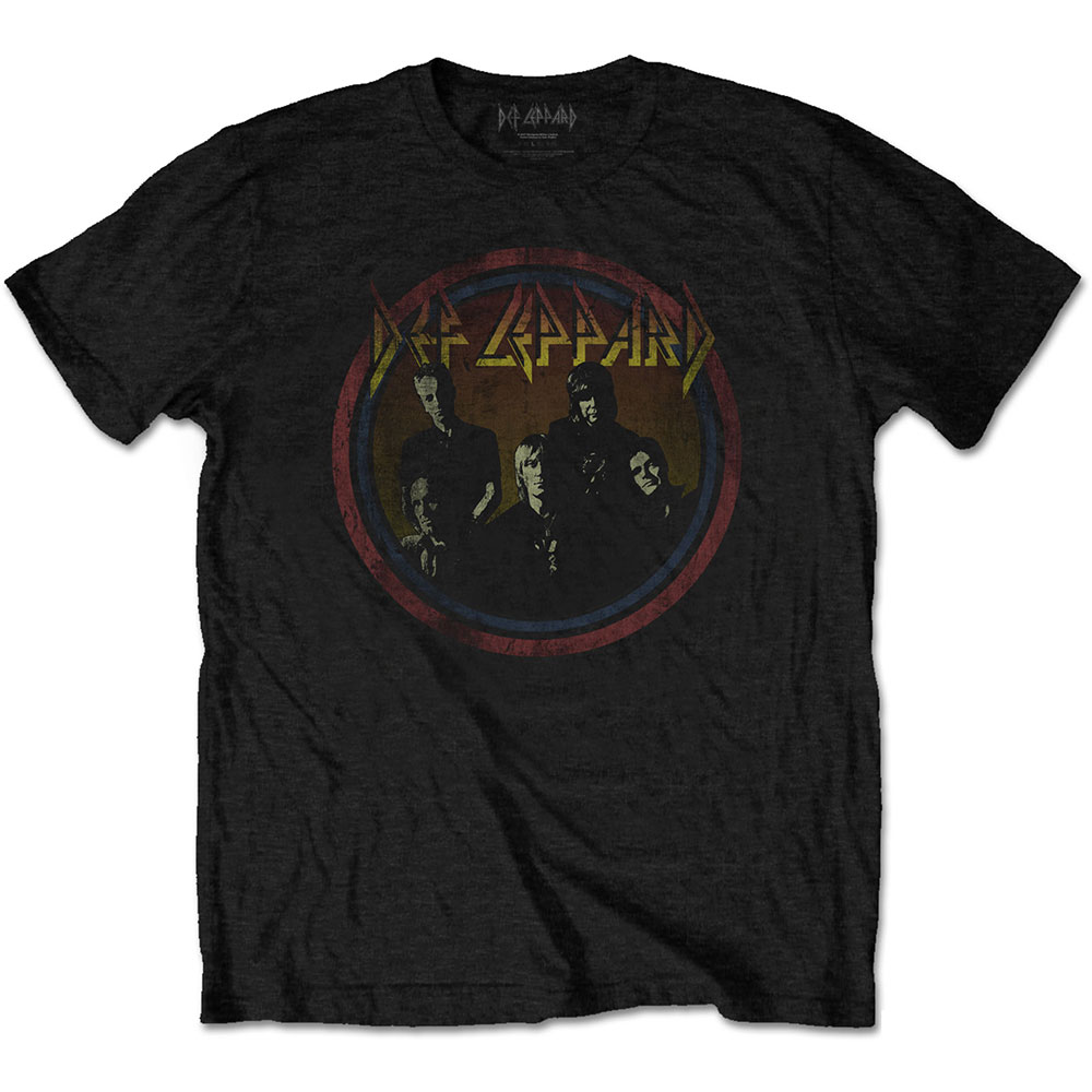 Def Leppard tričko Vintage Circle Čierna XXL