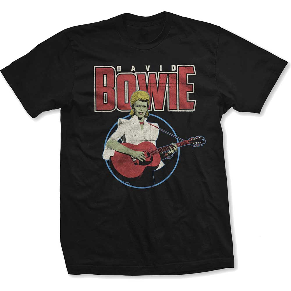David Bowie tričko Acoustic Bootleg Čierna S