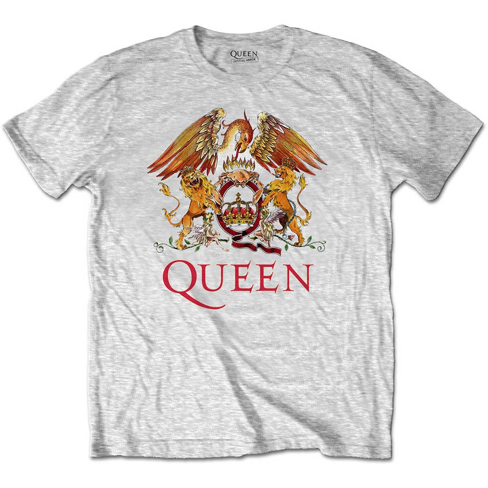 Queen tričko Classic Crest Šedá 11-12 rokov