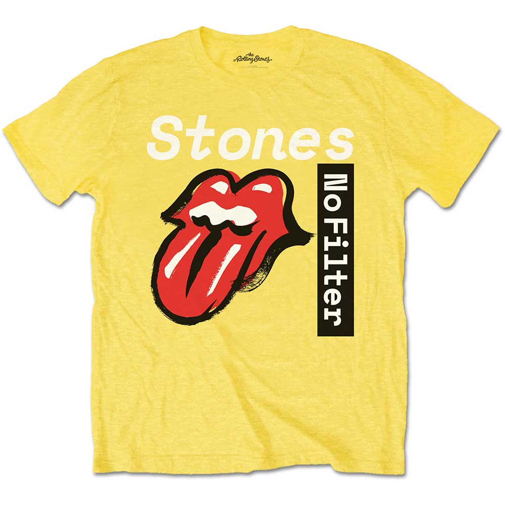 The Rolling Stones tričko No Filter Text Žltá 9-10 rokov