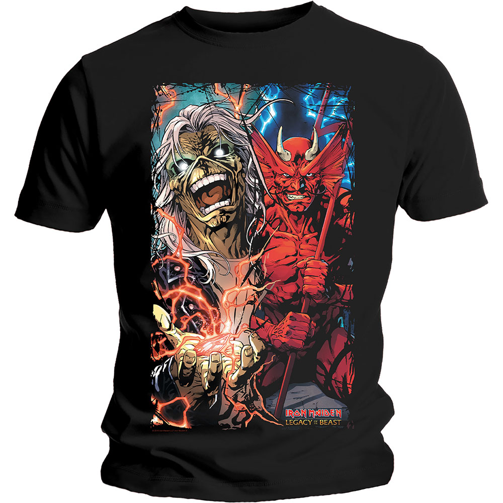 Iron Maiden tričko Duality Čierna L