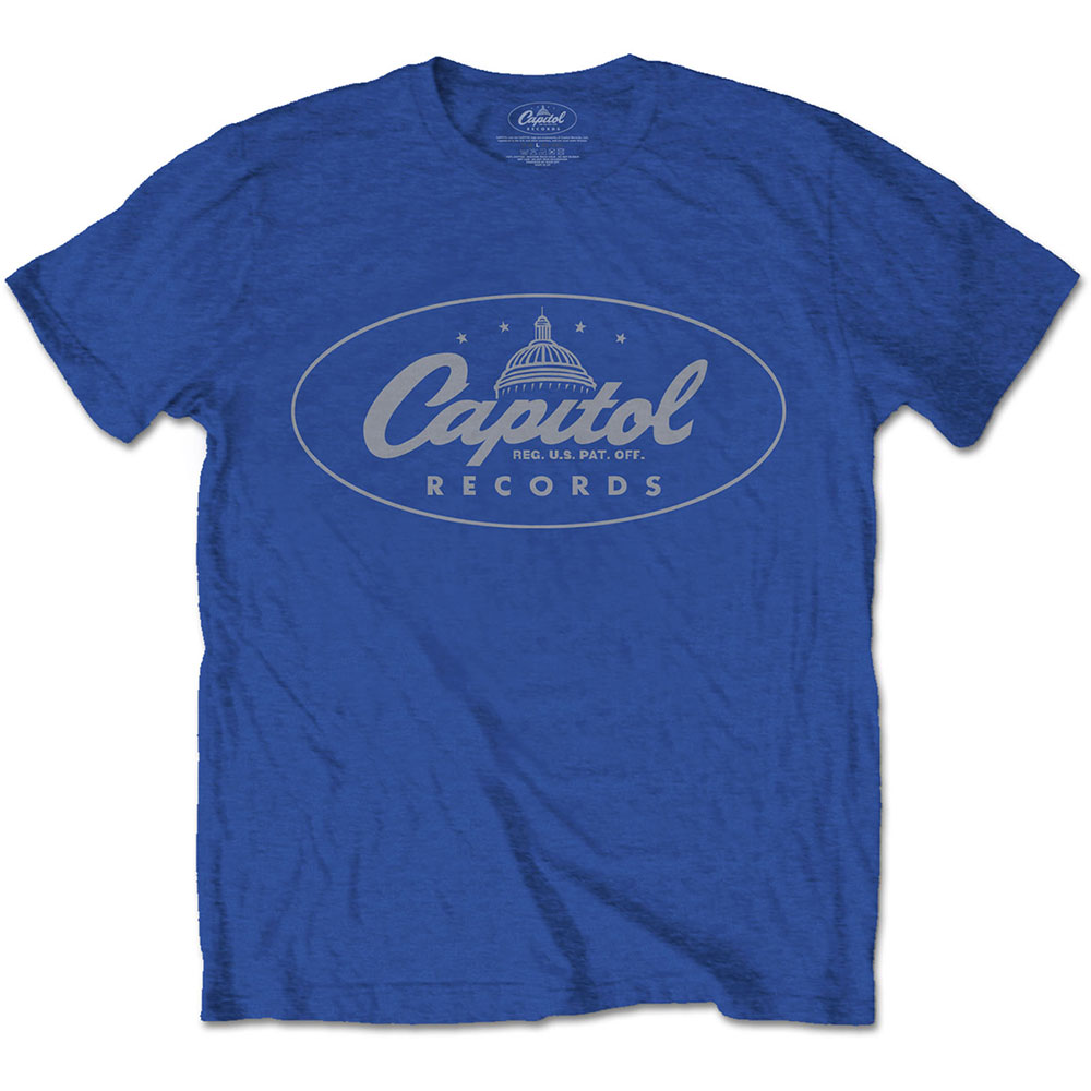 Capitol Records tričko Logo Modrá XL