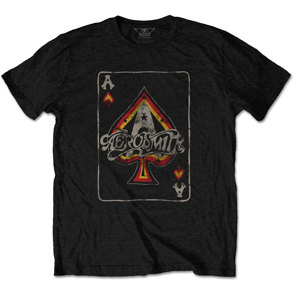 Aerosmith tričko Ace Čierna XXL