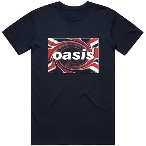 Oasis tričko Union Jack Modrá M