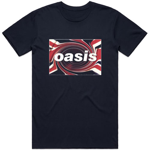 Oasis tričko Union Jack Modrá S