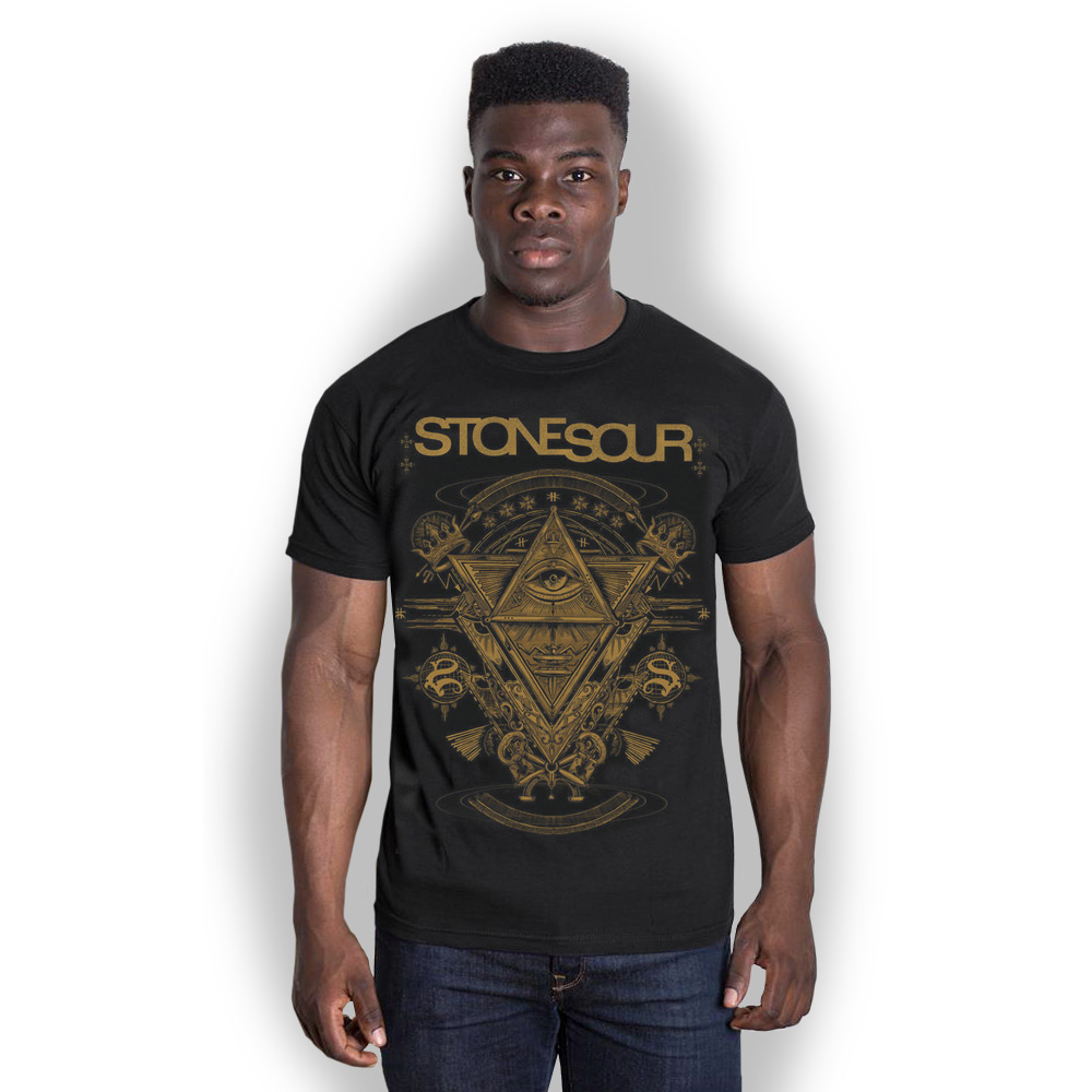 Stone Sour tričko Pyramid Čierna S