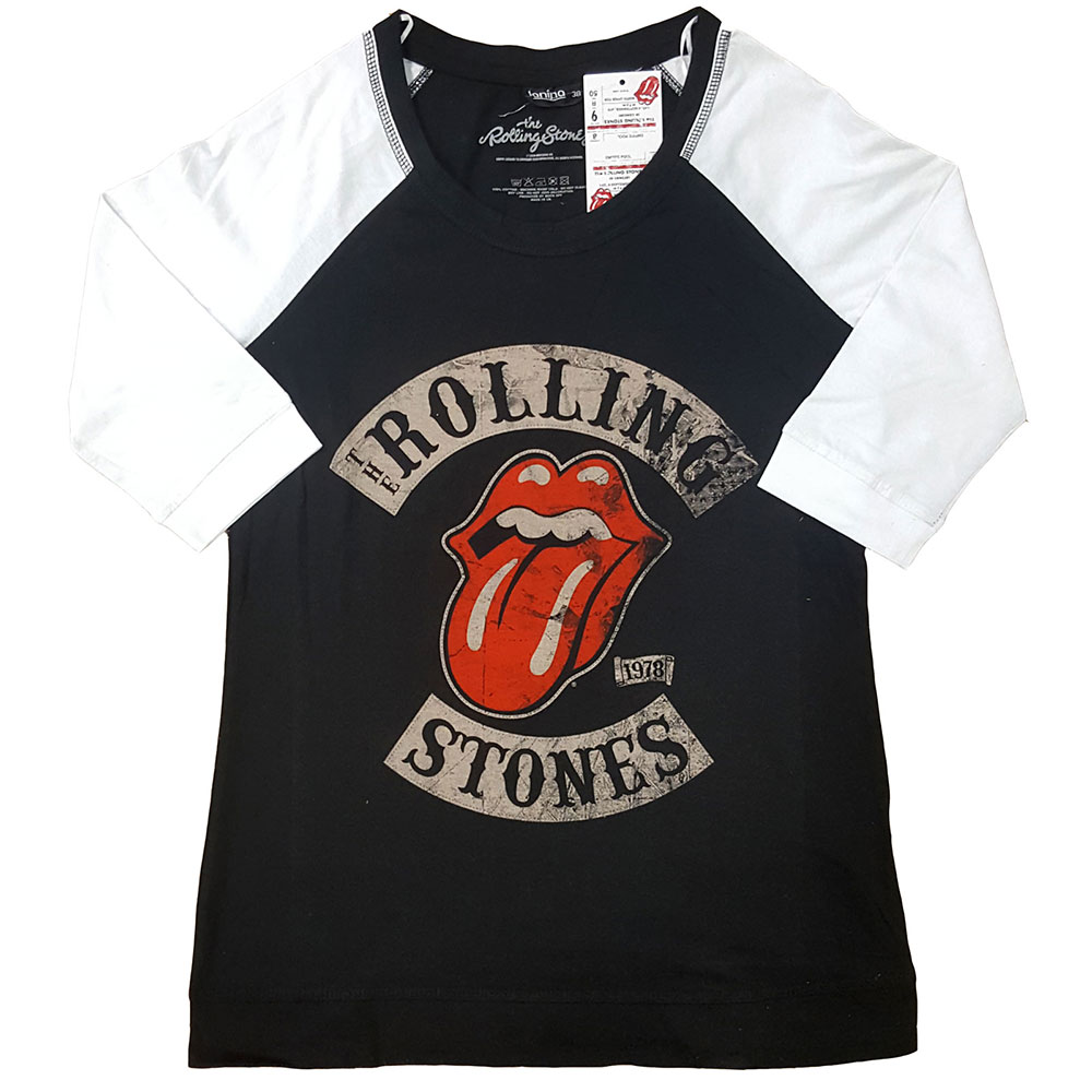 The Rolling Stones tričko Tour 78 Čierna/biela M