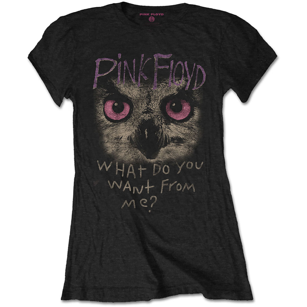Pink Floyd tričko Owl - WDYWFM? Čierna XL