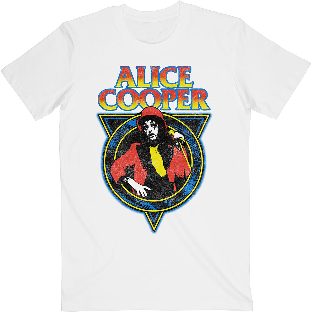 Alice Cooper tričko Snakeskin Biela S