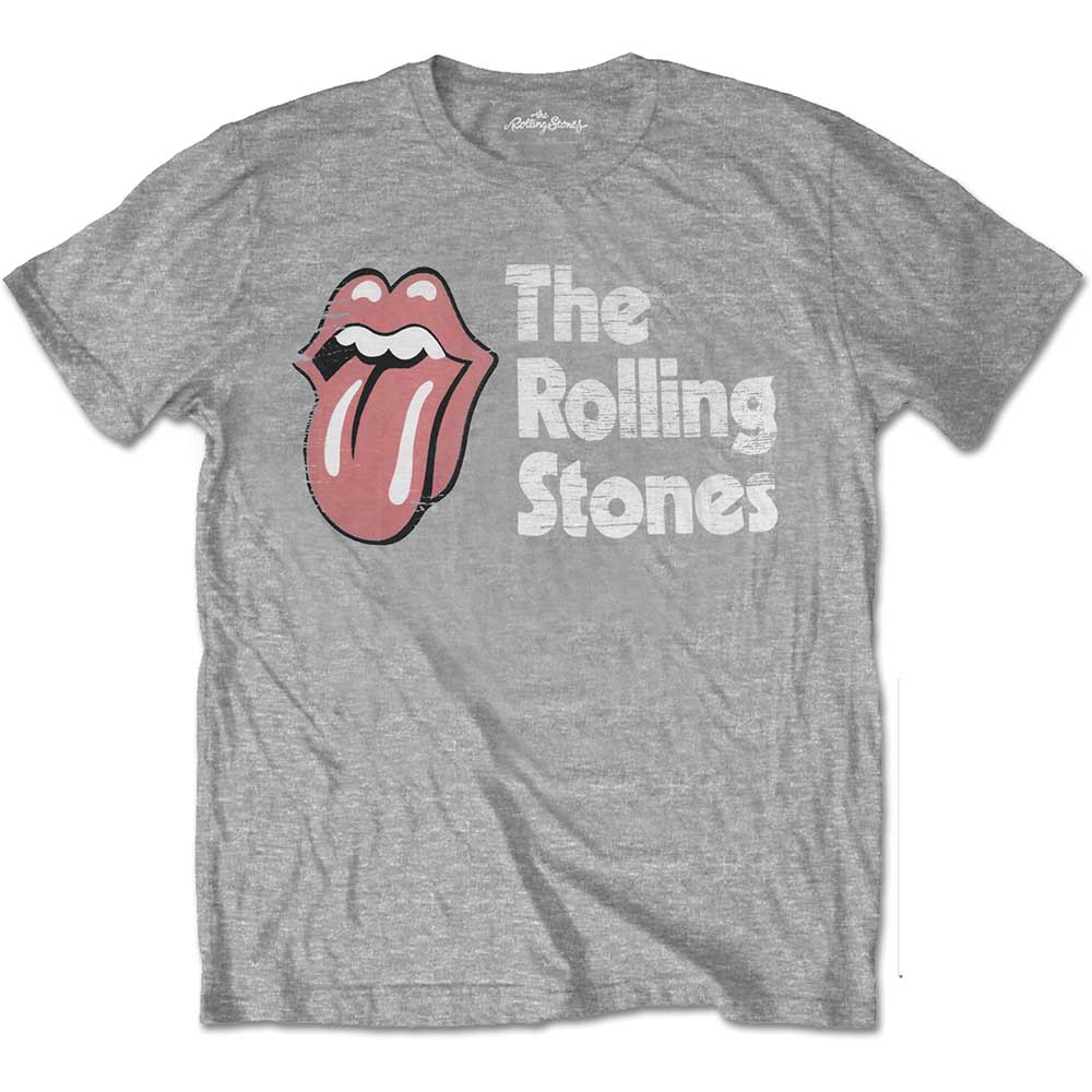 The Rolling Stones tričko Scratched Logo Šedá XL