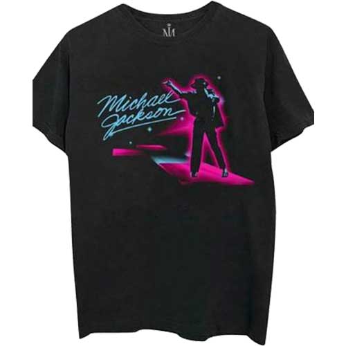 Michael Jackson tričko Neon Čierna XXL
