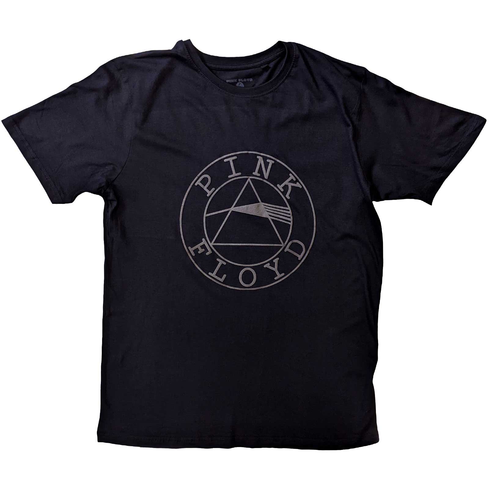 Pink Floyd tričko Circle Logo Čierna S