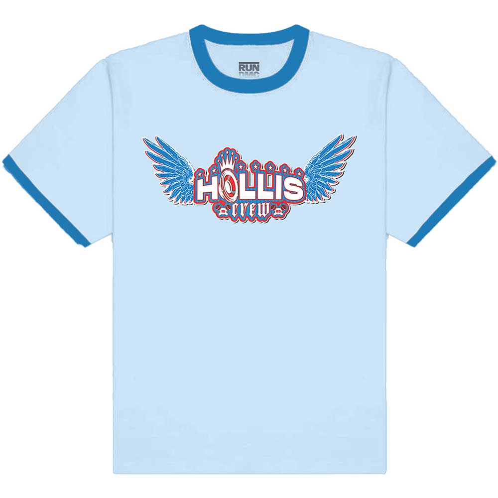 Run-DMC tričko Hollis Crew Modrá M