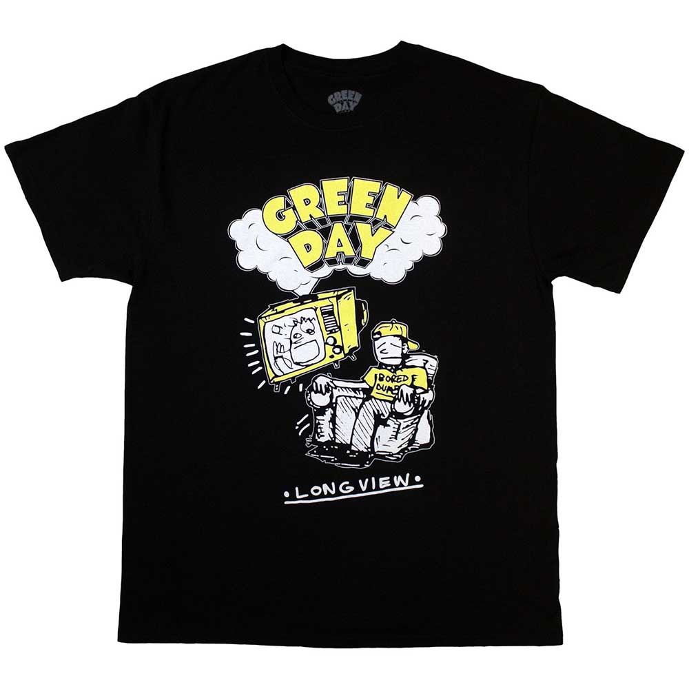 Green Day tričko Longview Doodle Čierna L