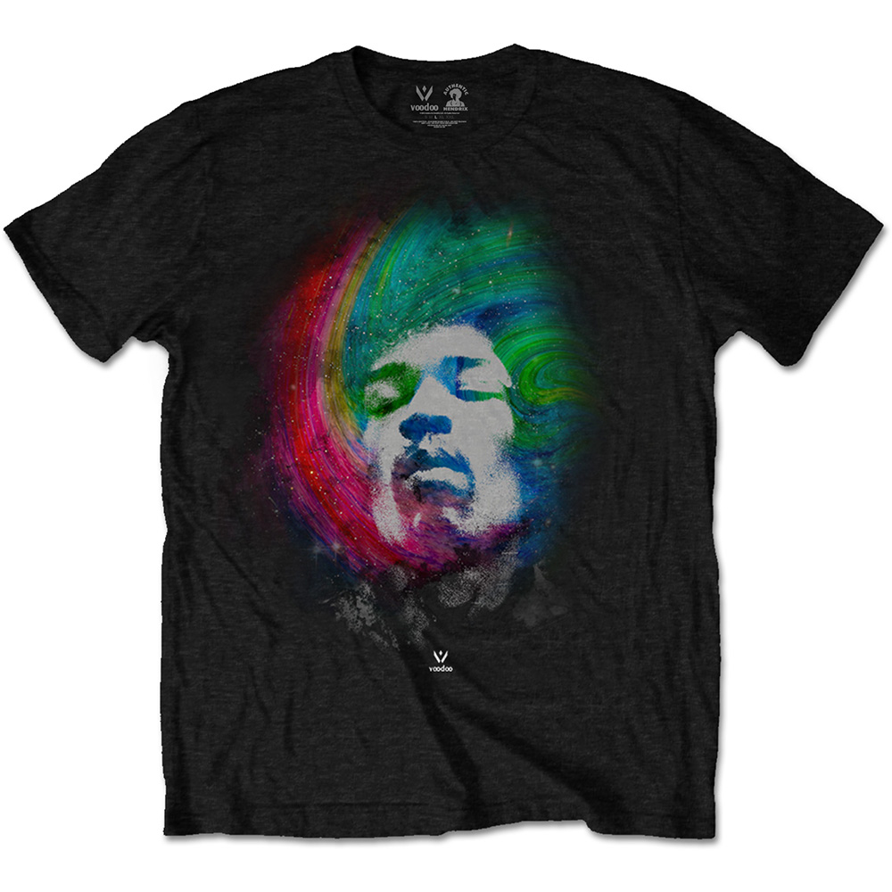 Jimi Hendrix tričko Galaxy Čierna M