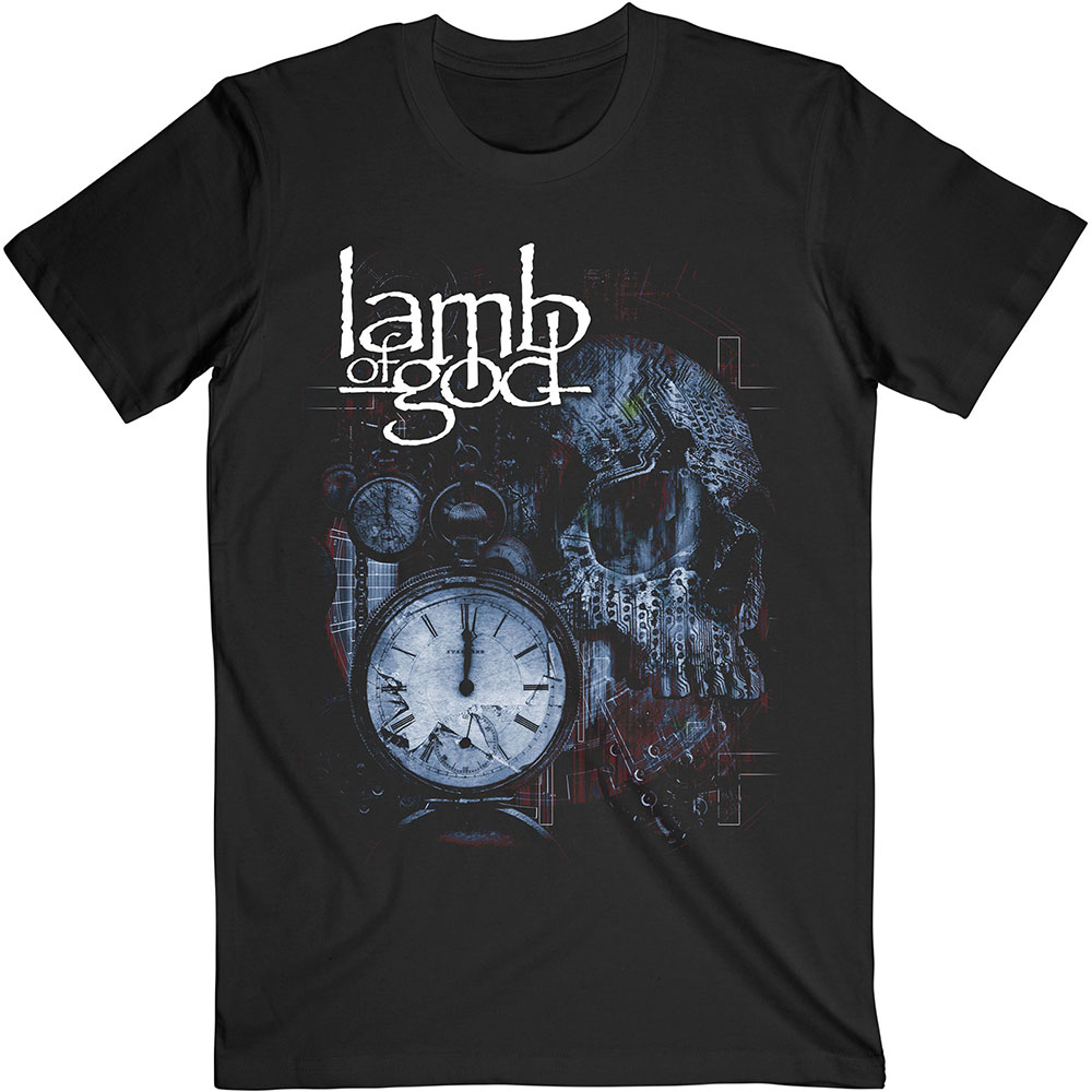 Lamb of God tričko Circuitry Skull Recolor Čierna S