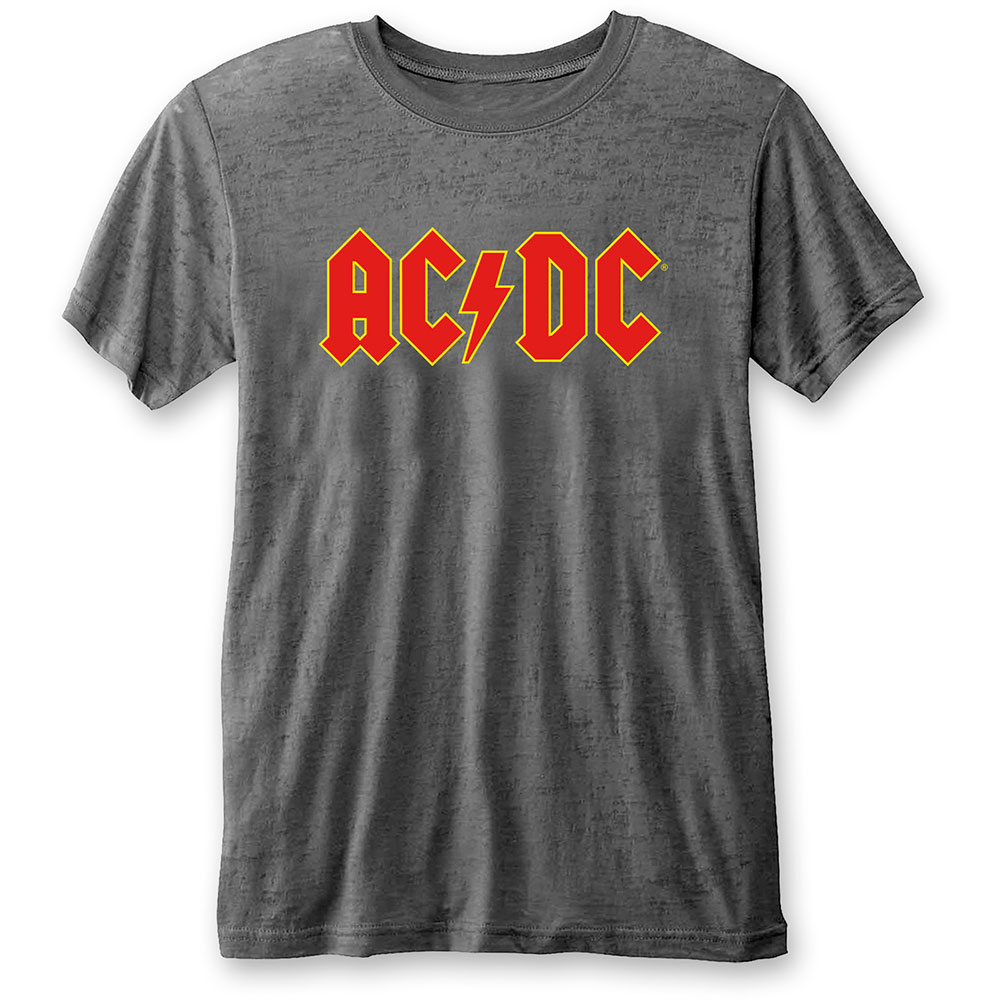 AC/DC tričko Logo Šedá M