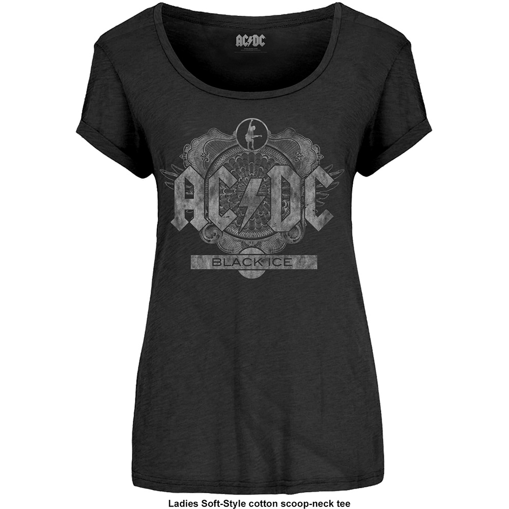 AC/DC tričko Black Ice Čierna XXL