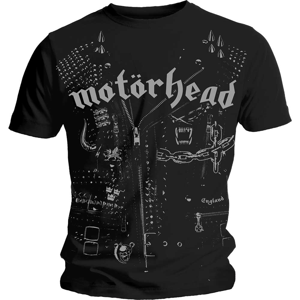 Motörhead tričko Leather Jacket Čierna S