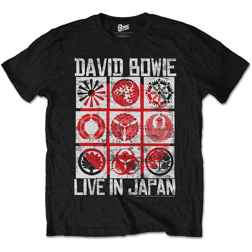 David Bowie tričko Live in Japan Čierna L