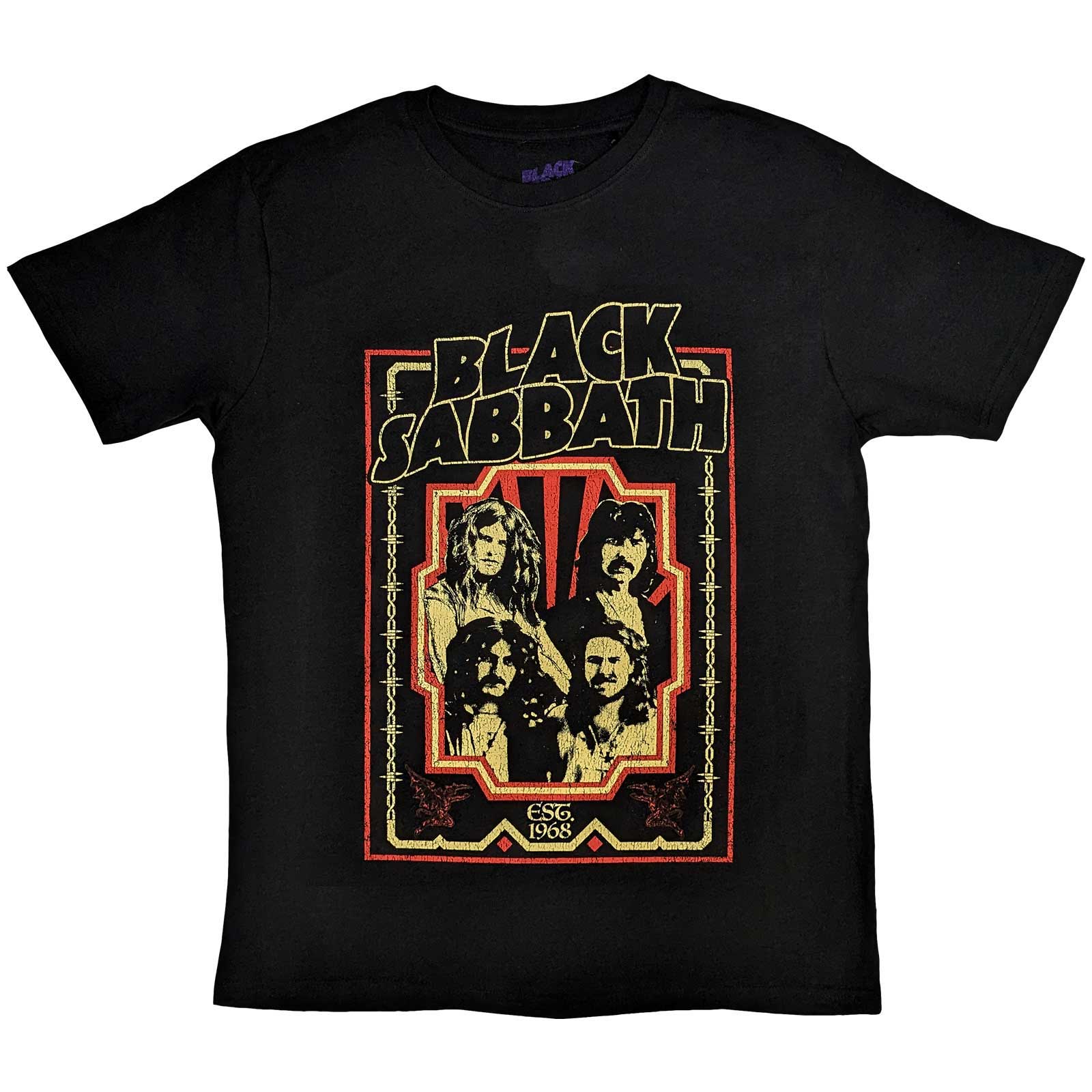 Black Sabbath tričko Est 1968 Čierna XXL