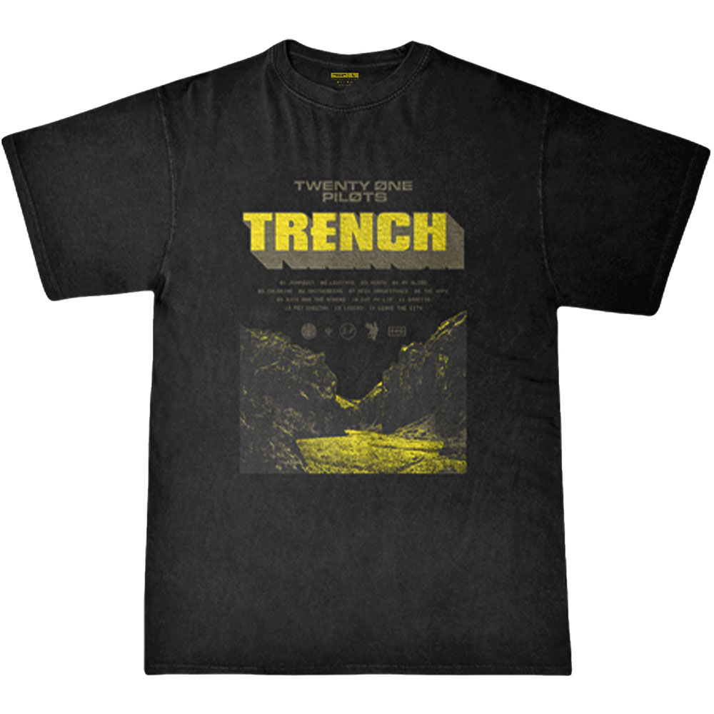 Twenty One Pilots tričko Trench Cliff Čierna XL