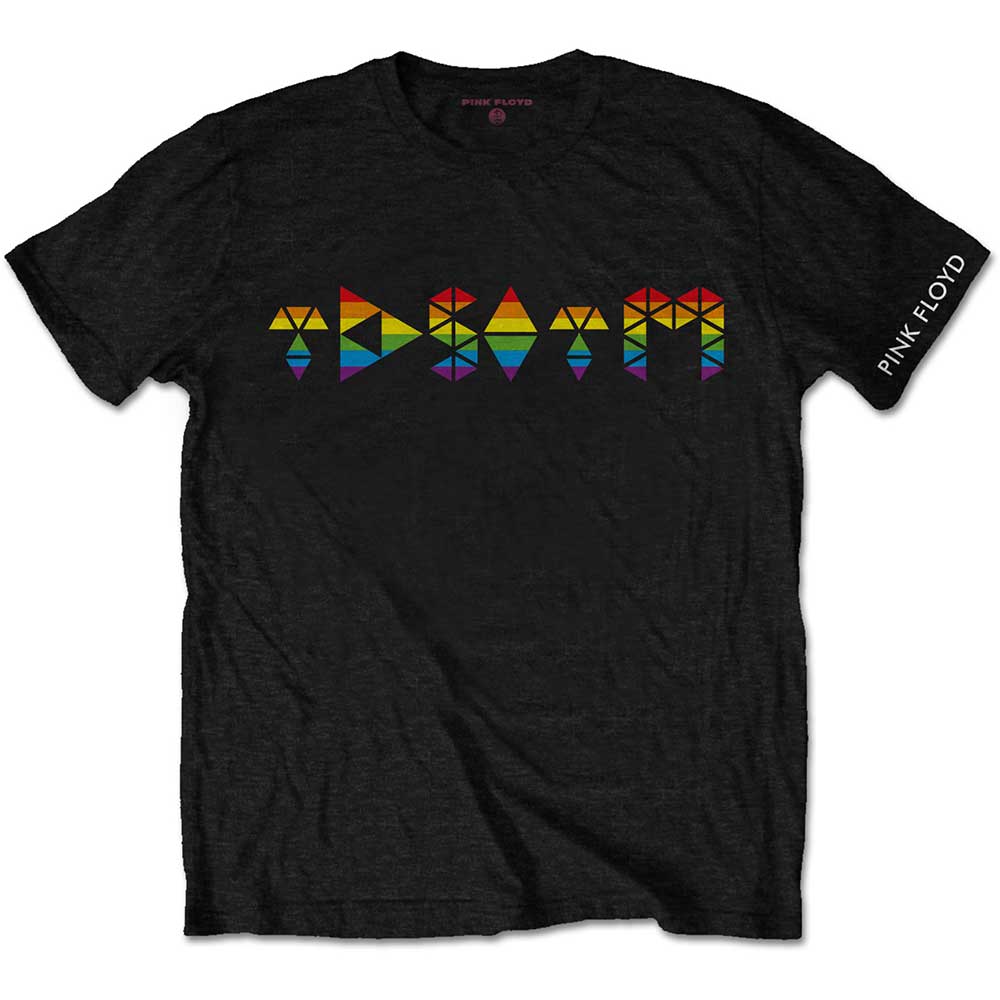 Pink Floyd tričko Dark Side Prism Initials Čierna M