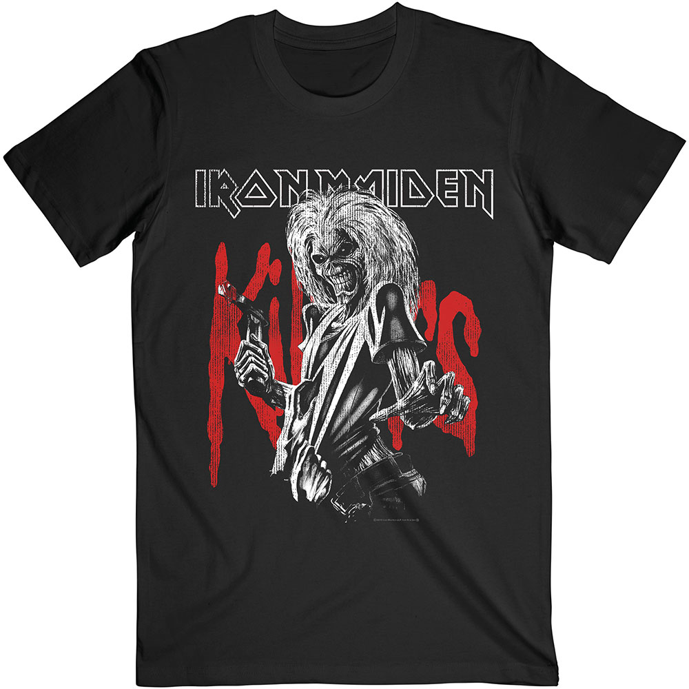 Iron Maiden tričko Killers Eddie Large Graphic Distress Čierna S