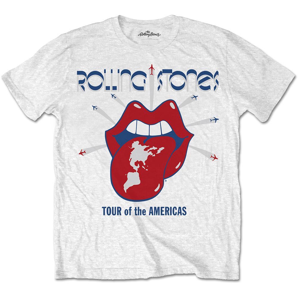 The Rolling Stones tričko Tour of the Americas Biela S