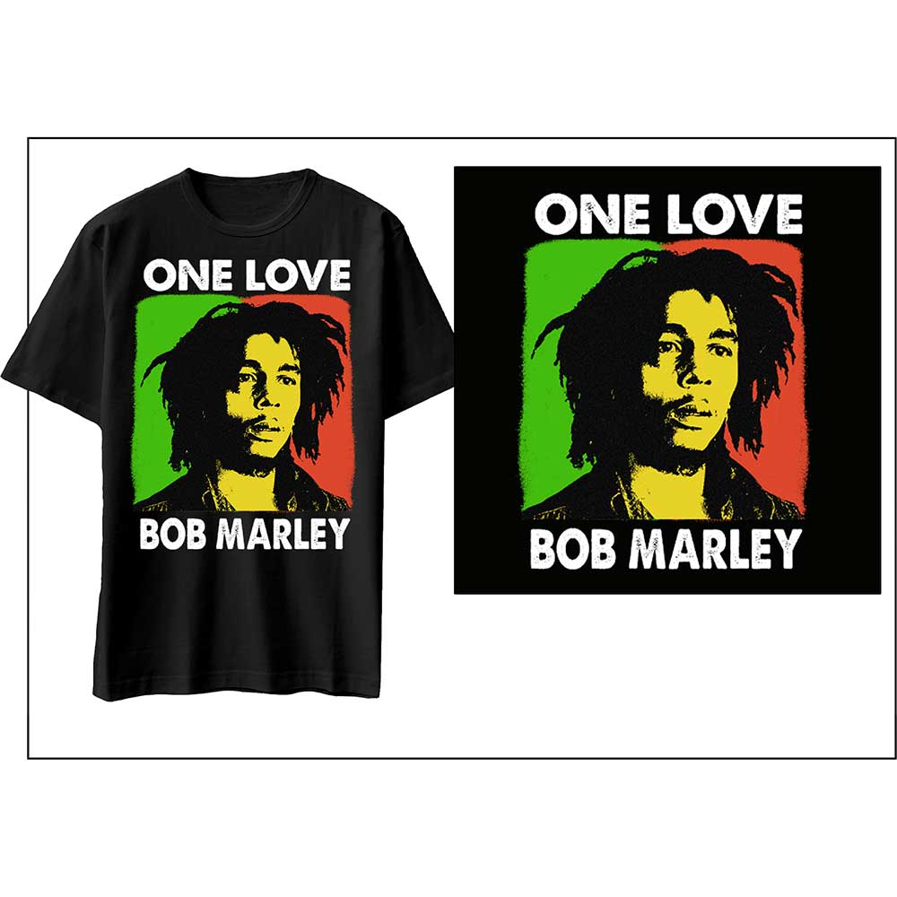 Bob Marley tričko One Love Čierna XL