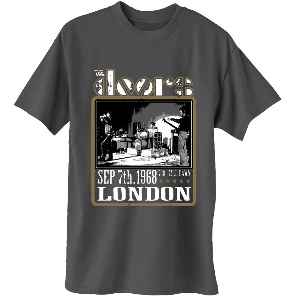 The Doors tričko Roundhouse London Šedá XL