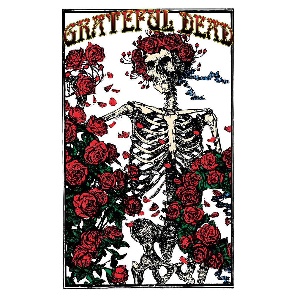 Grateful Dead Skeleton & Rose