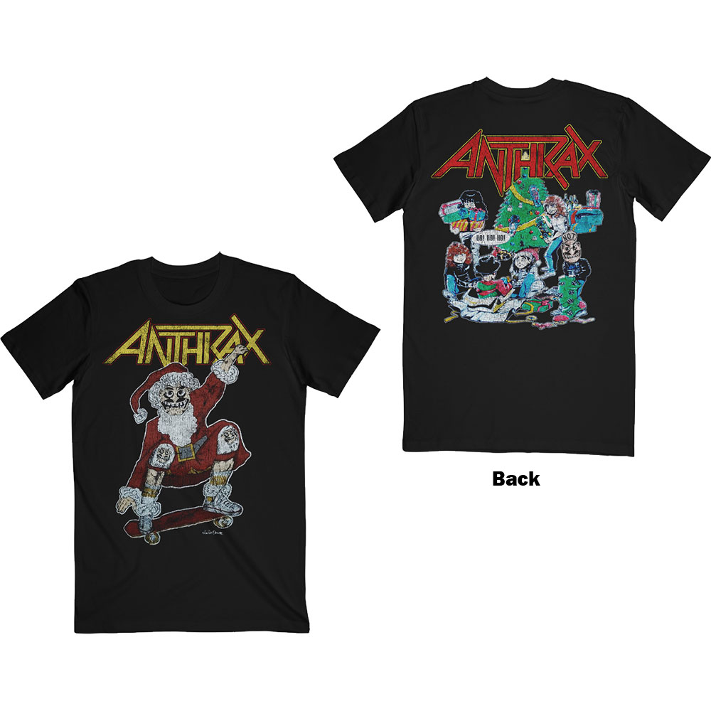 Anthrax tričko Vintage Christmas Čierna L