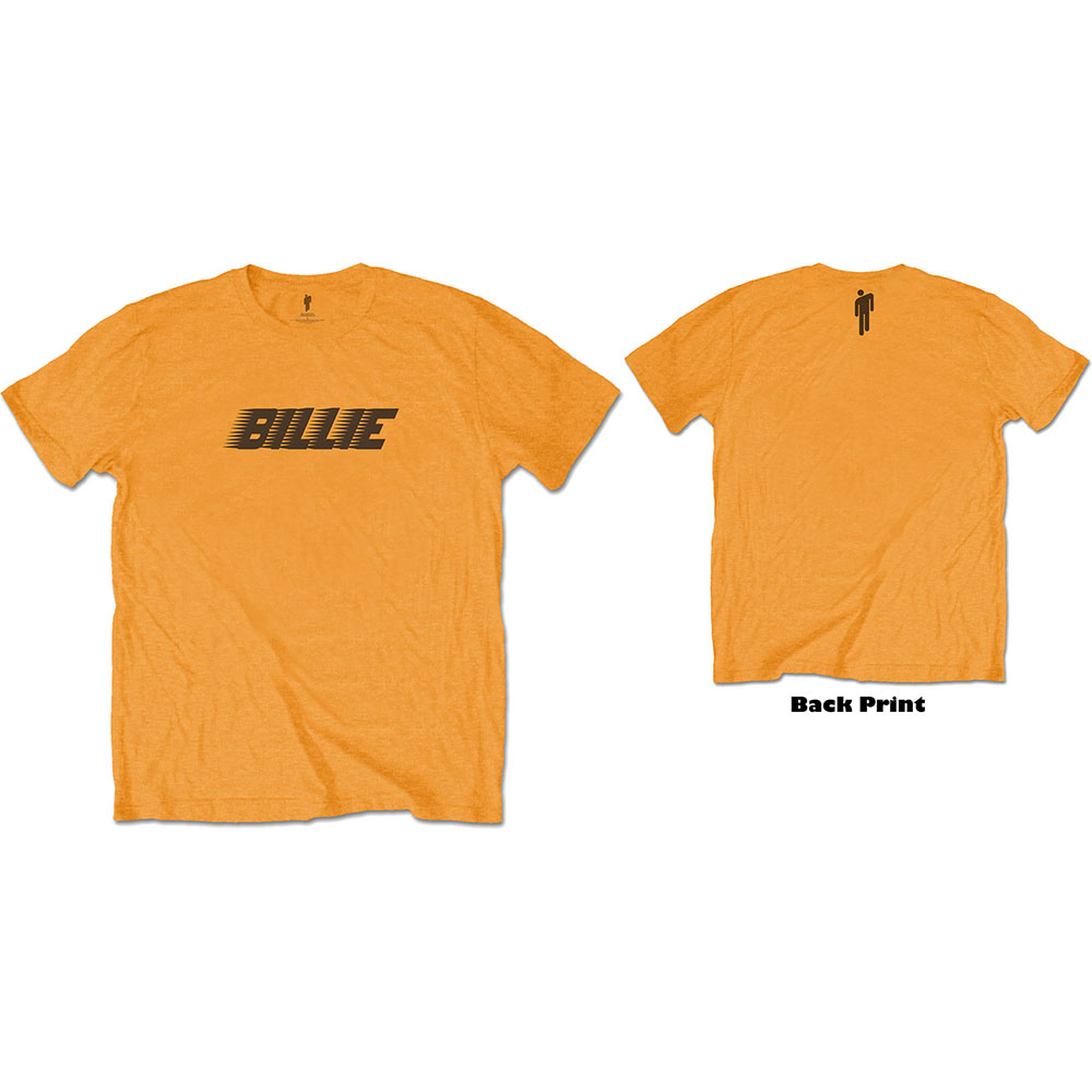 Billie Eilish tričko Racer Logo & Blohsh Oranžová L