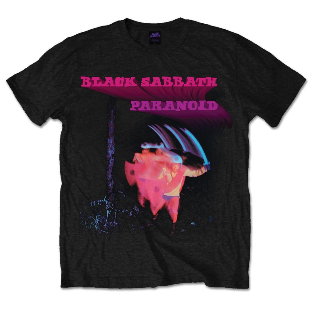 Black Sabbath tričko Paranoid Motion Trails Čierna L