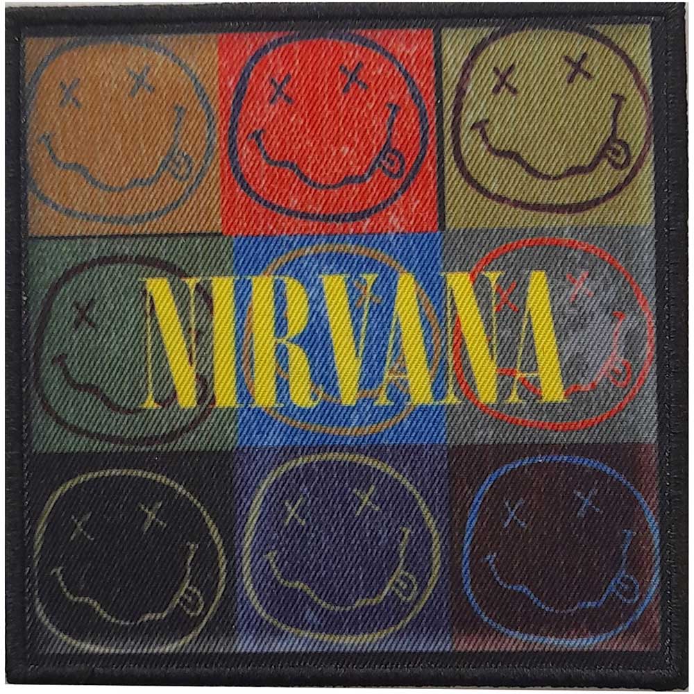 Nirvana Distressed Smiley Blocks