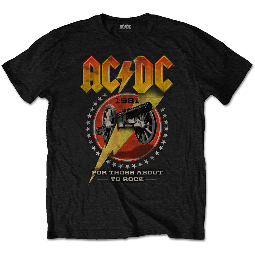 AC/DC tričko For Those About To Rock 81 Čierna XL