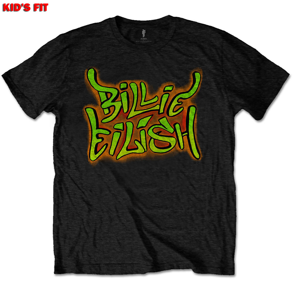E-shop Billie Eilish tričko Graffiti Čierna 11-12 rokov