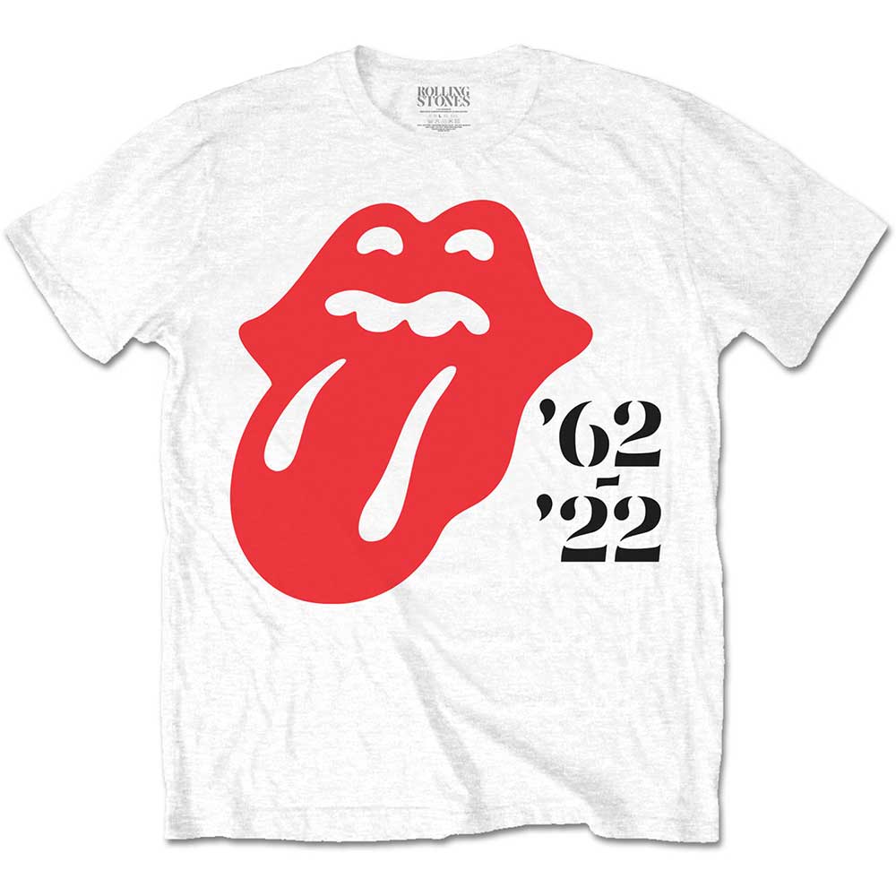 The Rolling Stones tričko Sixty \'62 - \'22 Biela XXL