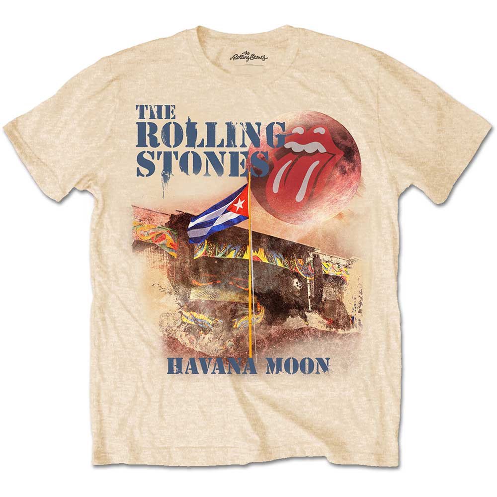 The Rolling Stones tričko Havana Moon Žltá S