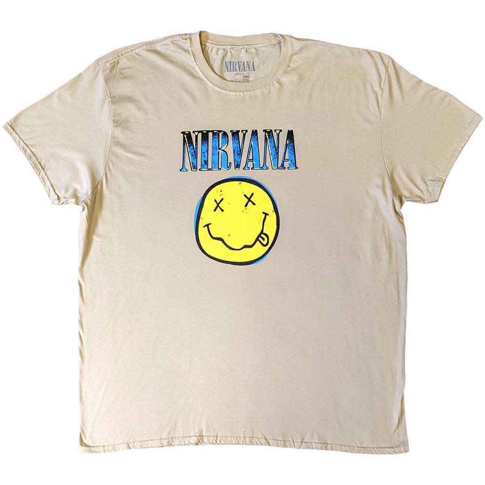 Nirvana tričko Xerox Happy Face Natural 3XL