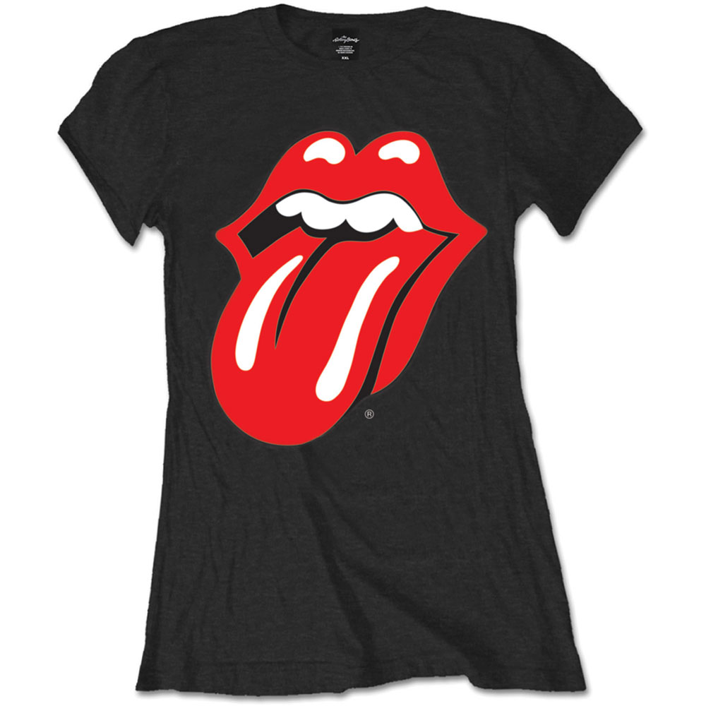 The Rolling Stones tričko Classic Tongue Čierna XL