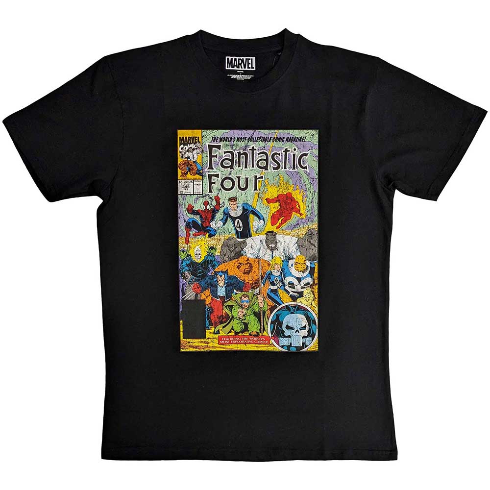 Marvel tričko Fantastic Four Čierna M