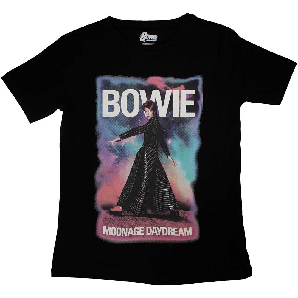 David Bowie tričko Moonage 11 Fade Čierna L