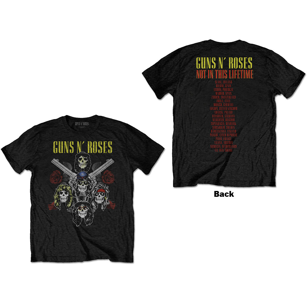 Guns N’ Roses tričko Pistols & Roses Čierna M