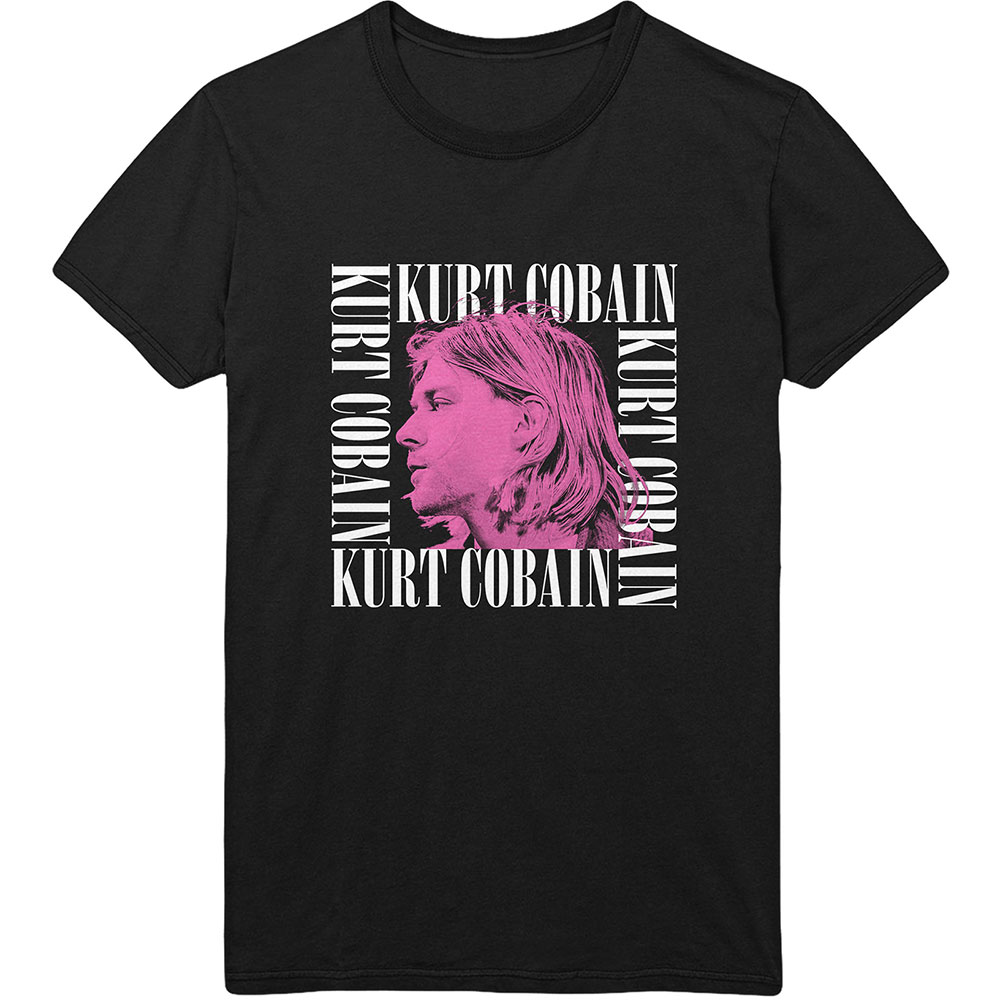 Kurt Cobain tričko Head Shot Frame Čierna XL